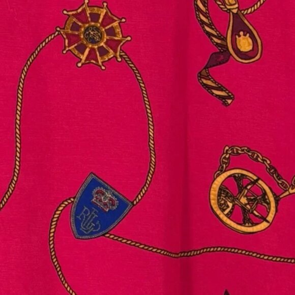 Lauren Ralph Lauren Women’s Plus Size 2X Red Nautical Turtleneck Top Blouse NWT - Picture 4 of 10